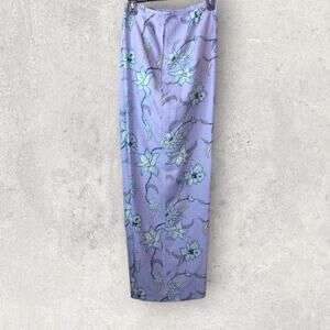TOMMY BAHAMA 100% Silk Vintage Vines Pant in Lavender Size 14